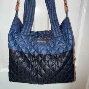 EUC MZ Wallace Blue/Black Sutton Crossbody Convertible Shoulder Bag